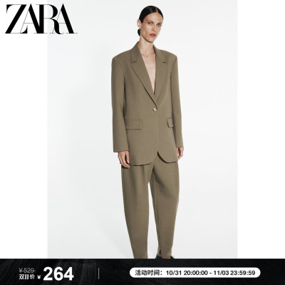 taobao agent ZARA2023 Autumn New Products Gamirald wearing a straight suit jacket 8381683 505