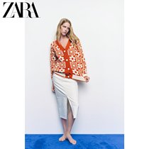 ZARA spring new womens dress jacquard knit jacket 5802020615