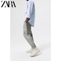 ZARA autumn new mens gray sports bunch foot jogging pants casual pants 09240407812