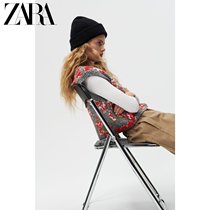 ZARA Winter New Women's Black Knitted Hat Wool Hat 03739227800