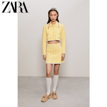 ZARA Spring New Womens Dress White Yellow Dolls Collar Gig Sweaters Knitwear 6771024050