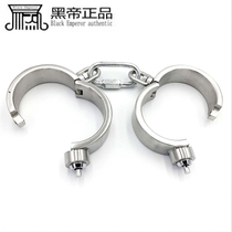 Simple and fast stainless steel collars handcuffs shackles shackles male and female slaves alternative adult sex products