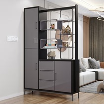 Living room dining compartment partition cabinet double-sided wine cabinet modern simple screen shoe cabinet entrance entrance decoration locker integrated