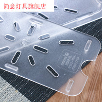 1 6 pieces of acrylic drain board rectangular plastic board transparent water separator plate number box isolation drain