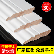 American white pure solid wood skirting line whole wood floor paint European antique open paint floor corner line