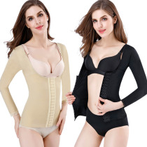 Large size sculpting clothes women 200kg fat mm waist waist top postpartum body shaping upper body chest no trace