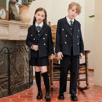 Boys dress spring and autumn flower children small suit suit suit big boy girl English piano children birthday boy suit