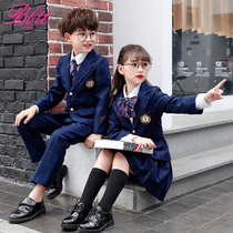 Boy dress small suit big boy long sleeve English boy wedding flower girl casual suit suit suit handsome children