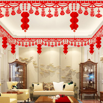 2022 New Year Decoration Pendant Spring Festival New Year Indoor Home Creative New Year Shopping Mall Scene Flower Arrangement Pendant