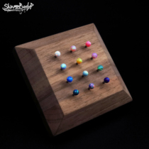 shinma 4MM inner thread Opal bead ball titanium alloy ear nail nail piercing jewelry