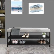 Enter the door to change shoes stool cabinet test shoes cabinet home door shoe rack simple Nordic home shoes stool type integrated bench