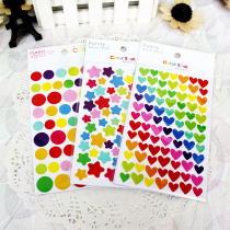 Growth manual diy photo album sticker accessories material tools Joker colorful rainbow series decorative stickers