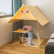 Cat cage Cat villa Clearance cage Home indoor cat house with toilet Large free space Small cat cat nest