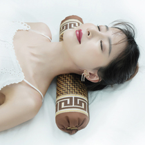 Cervical Spine Pillow Repair Cervical Spine Special Sleeping Round Pillow Cylindrical Candy Hot Compress Traction Protective Neck Summer Buckwheat Hard Pillows