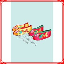 Handmade embroidered shoes three-inch golden lotus Taishan grandmother queen mother Guanyin Bodhisattva embroidered shoes