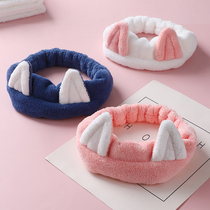 Hairband Womens face hair hoop application mask hair band cute headband makeup special tie hair bundle simple headwear hair card