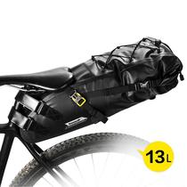 Rhino bicycle increased capacity tail bag saddle bag waterproof medium and long-distance mountain road car rear shelf cushion bag