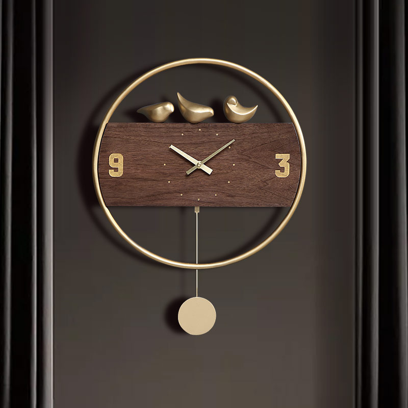 Modern Simple Light Luxury Wall Clock Creative Nordic Individual Clock Living Room Bedroom Household Fashion Silent Quartz Clock