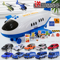 Airplane childrens toy educational multi-function Fire Police Car 2 year old baby boy 2021 New Gift