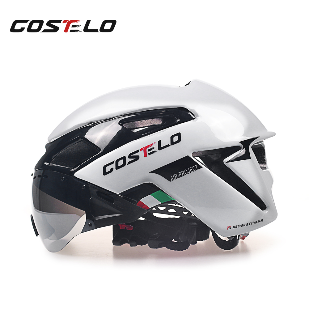 COSTELO Mountainous Mountainous Bike Helmets, Eyeglasses for Men and Women in One Highway Bicycle Equipped with Bicycle Helmets and Windscreens
