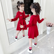 Girls  skirts 2021 new autumn Korean childrens Western style fashion little girl fashionable autumn net red dress