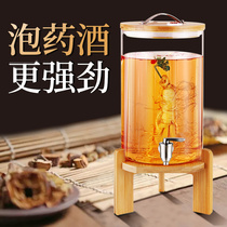 Special wine bottle wine jar glass bottle with faucet 10kg 20kg thick sealed wine bottle household