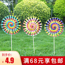 Traditional retro old Beijing windmill Children colorful bright color hand-held toys Windmill park stall outdoor decoration