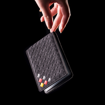 Tide brand woven leather motor vehicle drivers license driving license integrated bag leather case male drivers license holder drivers license this personality ultra-thin