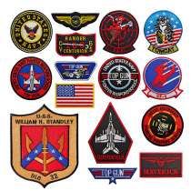 Top Gun Tom Brother Embroidery Velcro Chapter TOPGUN American VF-1 Pilot Morale Chapter Armband Sticker