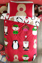 Spot Next Christmas children quilt cover Boys Girls bedroom bedroom bedroom bed cartoon home red quilt cover