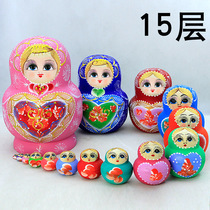 Russian characteristics 15-layer set of baby Chinese style cartoon cute can not be finished creative whole toy