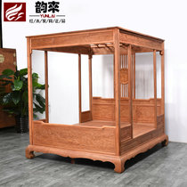 Rhyme to step bed step bed moon hole bed Ming and Qing court shelf bed ancient bed old-fashioned bed Chinese solid wood furniture