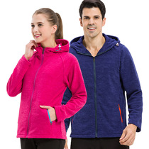 2019 New cationic fleece jacket outdoor casual wear overalls men and women couples clothing spring and autumn custom LOGO