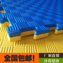 Custom wood color high density foam floor shop Fighting sports assembly Anti-fall crawling mat Yoga child floor mat