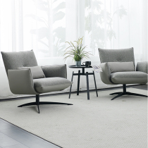  Designer classic Danish Nordic sheepskin sofa chair Simple leather cloth leisure recliner Modern armrest backrest chair