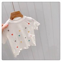 Female baby Summer two-piece girl 2021 New set Net Red foreign air spring summer baby fashionable Korean version of clothes