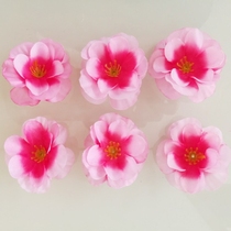 * Simulation peach flower peach petals rose decorative flower fake flower plastic flower DIY small flower cloth flower fake plum
