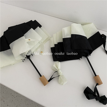 ooahuz Herben) simple single plain folding umbrella female sunny and rainy sun protection ultraviolet sun umbrella