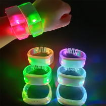 Led children's luminous bracelet custom bar disco luminous flashing wrist strap concert support fluorescent bracelet