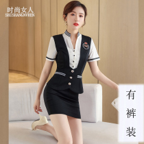 Bath and beauty work clothes 021 New pants ktv bar health club technician clothes Foot massage bath temperament suit