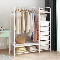 Simple coat rack Japanese bedroom hanger wardrobe floor-to-ceiling clothes bag simple modern multifunctional household