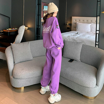 Sandro Moscoloni2021 new autumn leisure sports suit women lazy wind loose fashion two-piece set