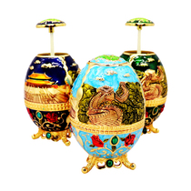 Beijing Cloisonne toothpick tube storage tourist souvenirs Metal toothpick box Great Wall Forbidden City Temple of Heaven abroad gifts