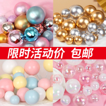 Golden Ball Ball Ball Cake Decorated in Windy Ball Ball Ball Round Foam Ball Birthday Cake Dessert