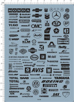 Car model LOGO brand advertising sponsor (universal logo) special water stickers(63196)