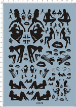 Car model Sex Sexy Sexy beauty (universal logo) special water stickers(61578)