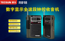 Tecsun Desheng R-818 digital display multi-band clock radio