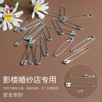 Pin clip clip clip fixed dress neckline big lock pin mini gourd small clasp black safety fine pin