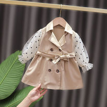 Spring and autumn princess skirt family new long sleeve Festival foreign style stitching dress baby girl skirt baby girl