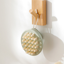 Silicone shampoo brush massager cleaning scalp shampoo comb hair artifact comb adult scalp head scratch head